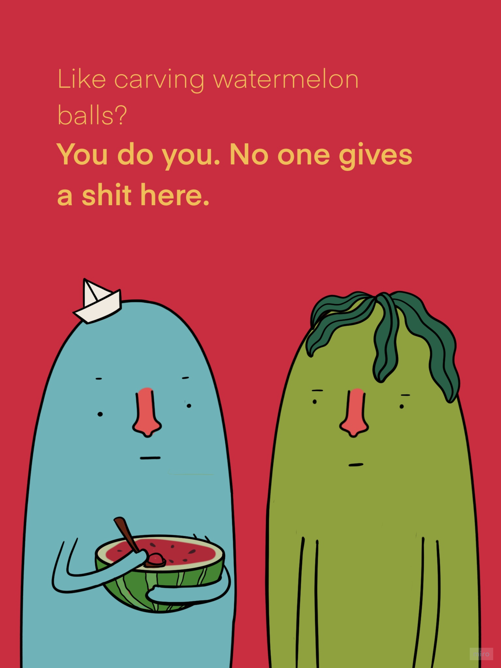 Neut with a watermelon